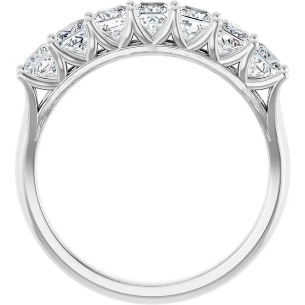 Share-Prong Seven-Stone Anniversary Band Image 2 L & L jewelers Scarborough, ME