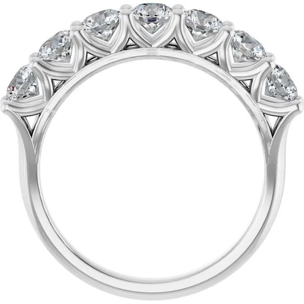 Share-Prong Seven-Stone Anniversary Band Image 2 Mead Jewelers Enid, OK