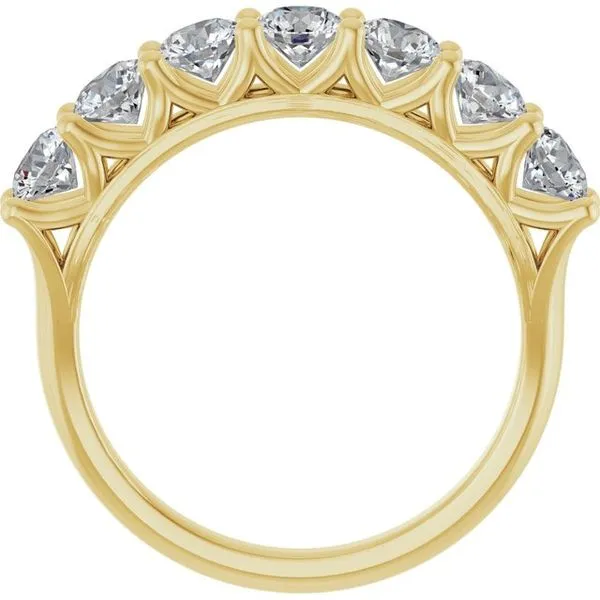 Share-Prong Seven-Stone Anniversary Band Image 2 Mead Jewelers Enid, OK
