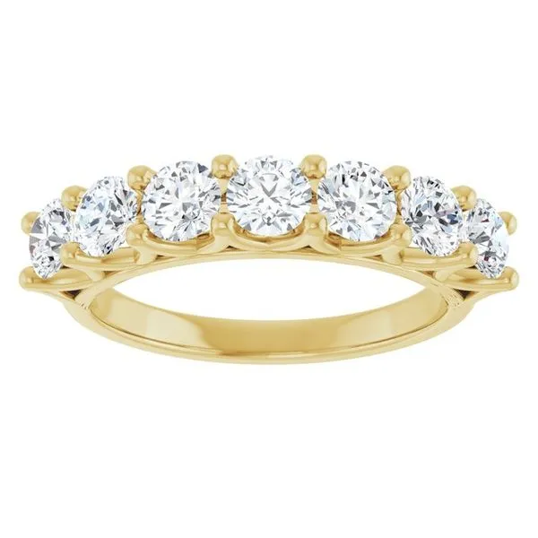 Share-Prong Seven-Stone Anniversary Band Image 3 Grayson & Co. Jewelers Iron Mountain, MI