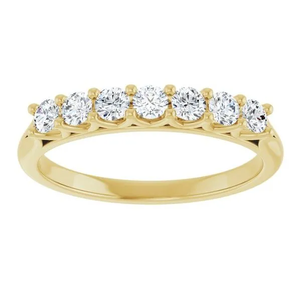 Share-Prong Seven-Stone Anniversary Band Image 3 Mead Jewelers Enid, OK