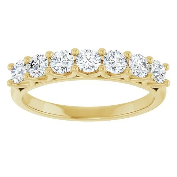 Share-Prong Seven-Stone Anniversary Band Image 3 Gold'N Creations Gretna, LA