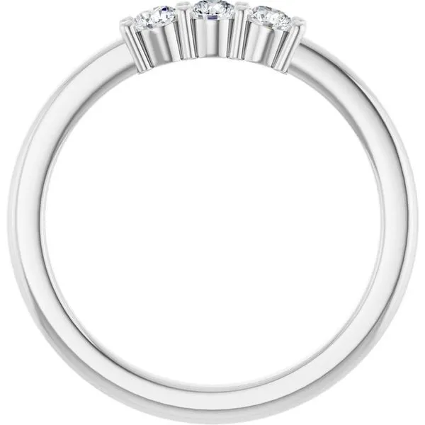 Three-Stone Anniversary Band Image 2 L & L jewelers Scarborough, ME