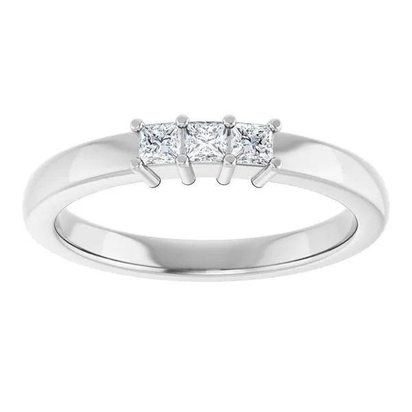 Three-Stone Anniversary Band Image 3 Grayson & Co. Jewelers Iron Mountain, MI