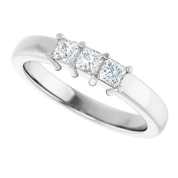 Three-Stone Anniversary Band Image 5 Grayson & Co. Jewelers Iron Mountain, MI