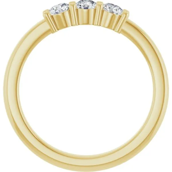 Three-Stone Anniversary Band Image 2 Allain's Jewelry New Iberia, LA