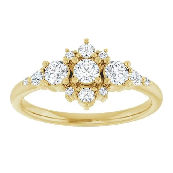 Three-Stone Ring Image 3 Hopman Jewelers Elkhart, IN