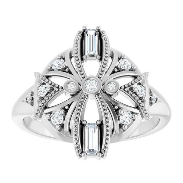 Vintage-Inspired Ring Image 3 Milan's Jewelry Inc Sarasota, FL