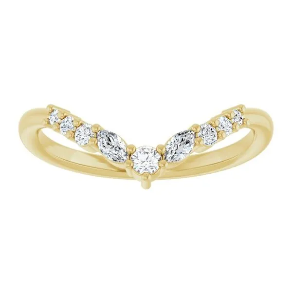 Accented Contour Band Image 3 Gold'N Creations Gretna, LA