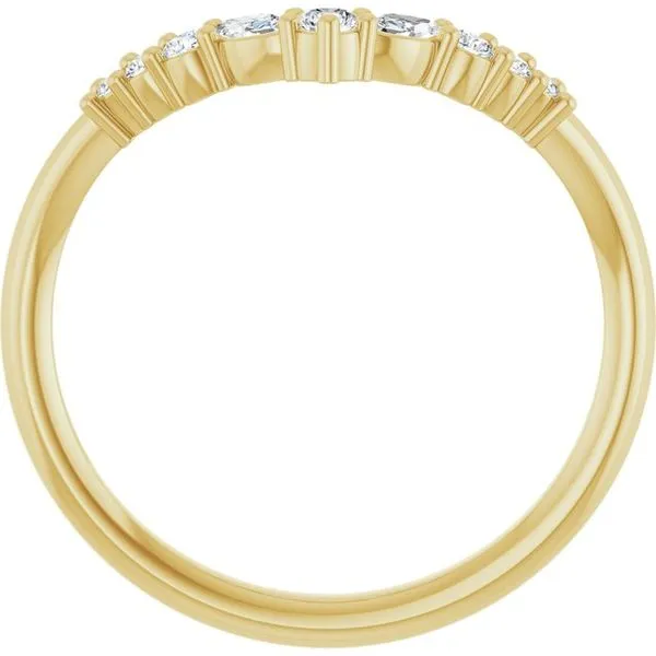 Accented Contour Band Image 2 Gold'N Creations Gretna, LA