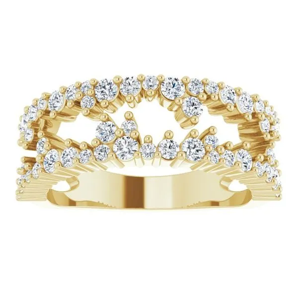 Accented Negative Space Ring Image 3 Milan's Jewelry Inc Sarasota, FL