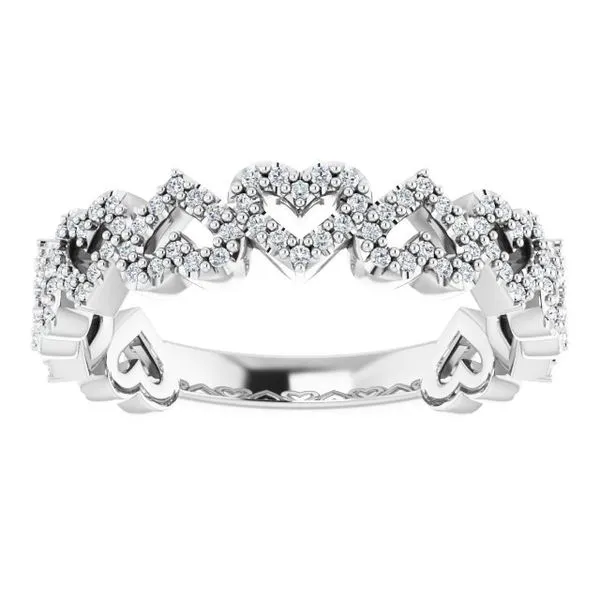 Stackable Heart Ring Image 3 Hopman Jewelers Elkhart, IN