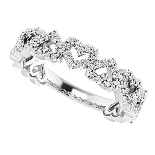 Stackable Heart Ring Image 5 Hopman Jewelers Elkhart, IN