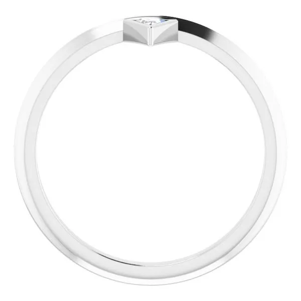 Bezel-Set Stackable Ring Image 2 Hopman Jewelers Elkhart, IN