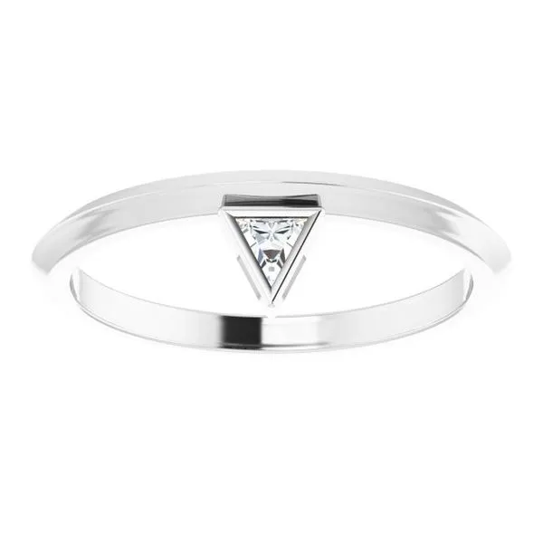 Bezel-Set Stackable Ring Image 3 Hopman Jewelers Elkhart, IN