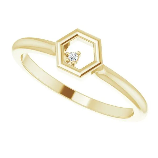 Stackable Honeycomb Ring Image 5 Hopman Jewelers Elkhart, IN