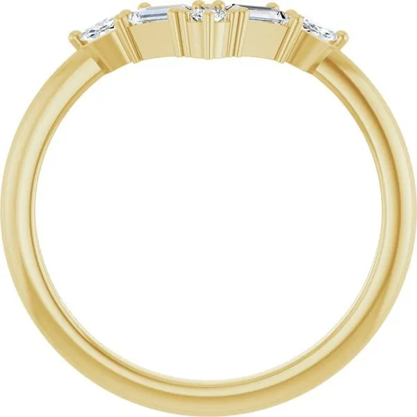 Accented V Ring Image 2 Dripping Diamonds Dripping Springs, TX