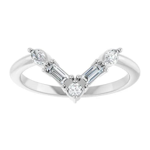 Accented V Ring Image 3 Milan's Jewelry Inc Sarasota, FL