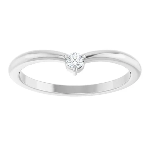 Stackable V Ring Image 3 James Wolf Jewelers Mason, OH