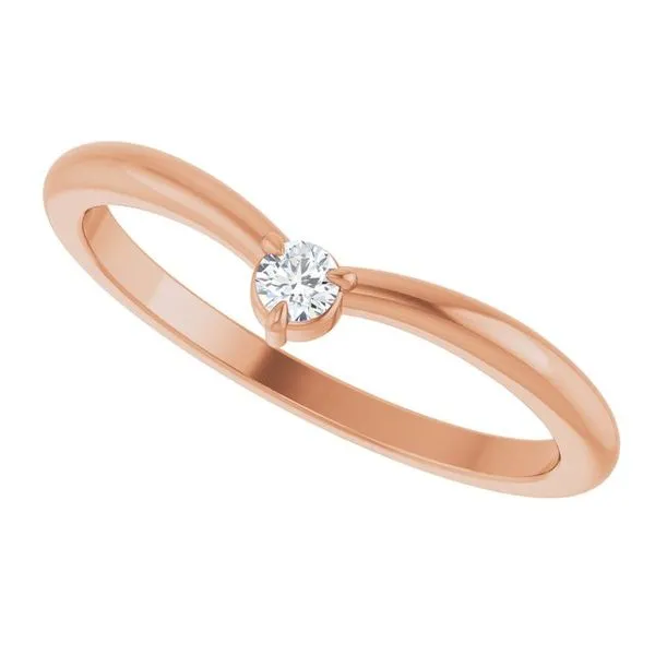 Stackable V Ring Image 5 Milan's Jewelry Inc Sarasota, FL