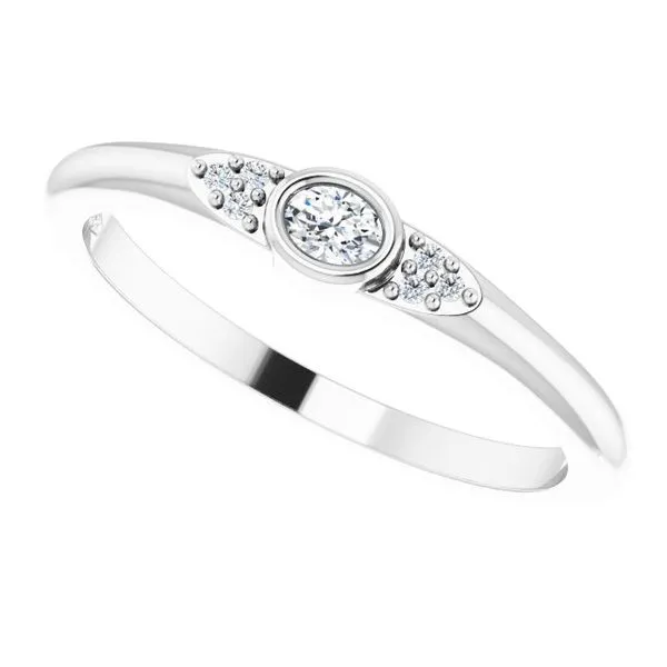 Stackable Bezel-Set Ring Image 5 Cherry Street Jewelers Tulsa, OK