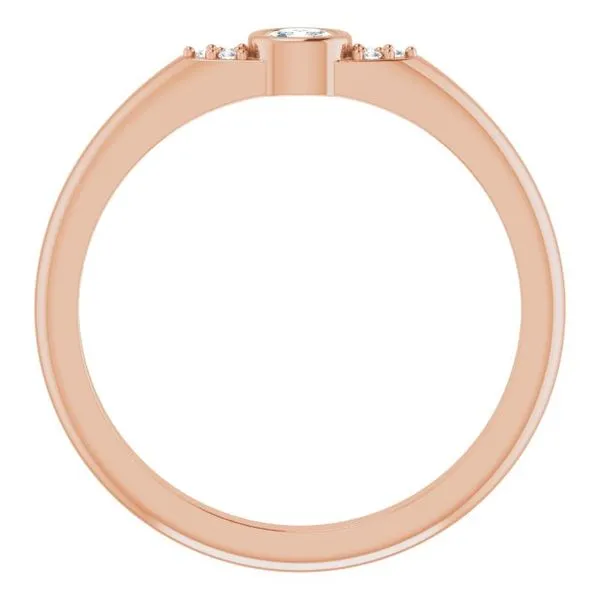 Stackable Bezel-Set Ring Image 2 James & Williams Jewelers Berwyn, IL