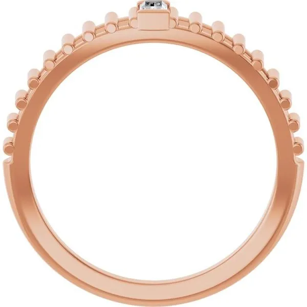 Straight Baguette Solitaire Ring Image 2 Milan's Jewelry Inc Sarasota, FL