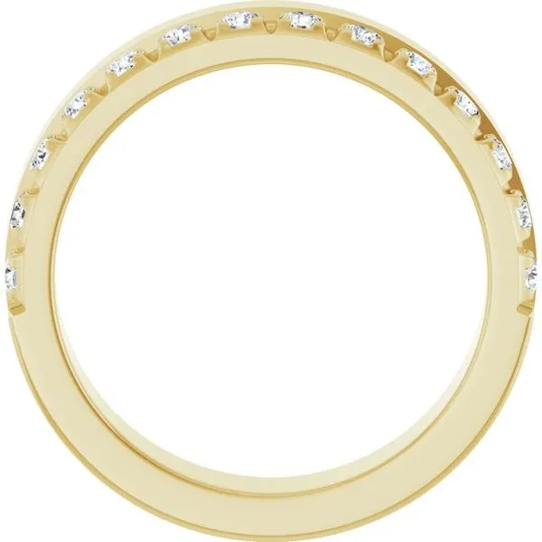 Single Sided Stepped-Edge Anniversary Band Image 2 Allain's Jewelry New Iberia, LA