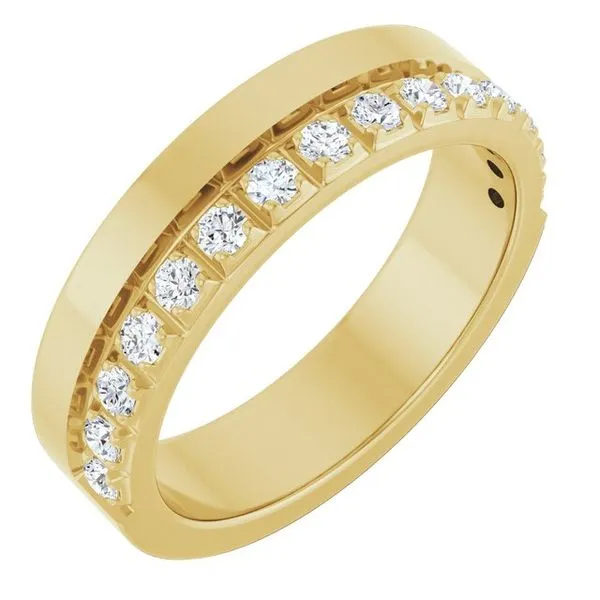 Single Sided Stepped-Edge Anniversary Band Allain's Jewelry New Iberia, LA