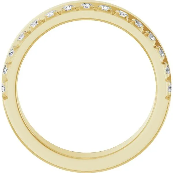 Single Sided Stepped-Edge Anniversary Band Image 2 Allain's Jewelry New Iberia, LA