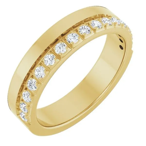 Single Sided Stepped-Edge Anniversary Band Allain's Jewelry New Iberia, LA