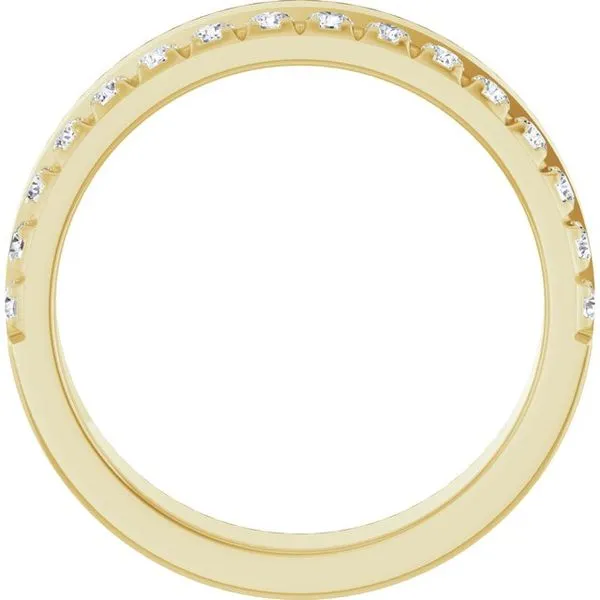 Single Sided Stepped-Edge Anniversary Band Image 2 Allain's Jewelry New Iberia, LA