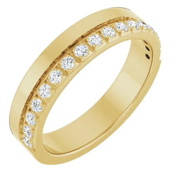 Single Sided Stepped-Edge Anniversary Band Allain's Jewelry New Iberia, LA