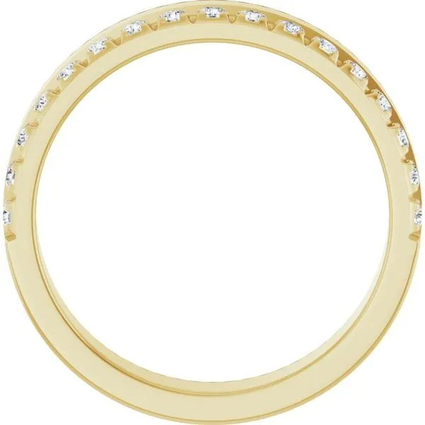 Single Sided Stepped-Edge Anniversary Band Image 2 Allain's Jewelry New Iberia, LA