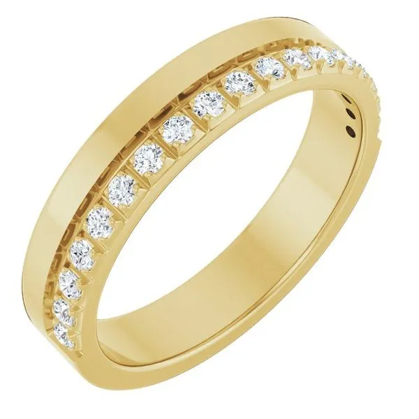 Single Sided Stepped-Edge Anniversary Band Allain's Jewelry New Iberia, LA