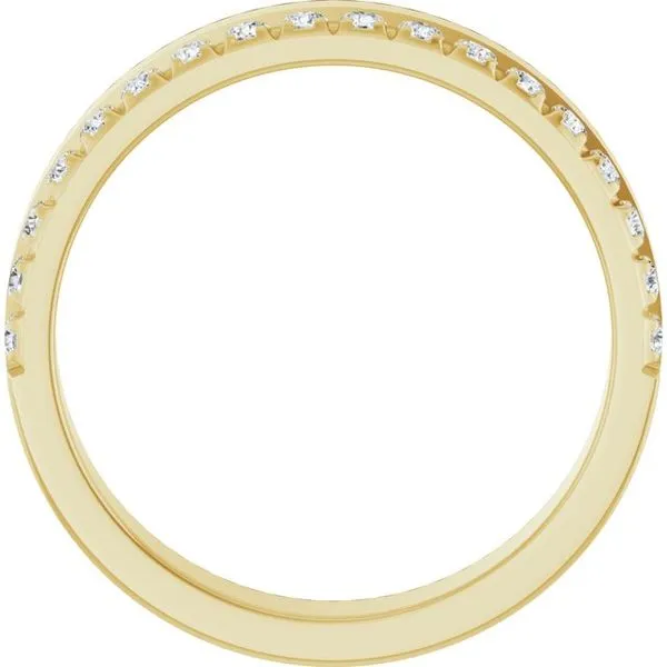 Single Sided Stepped-Edge Anniversary Band Image 2 Quantum Qarat  Phoenix, AZ