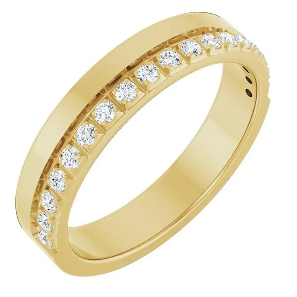 Single Sided Stepped-Edge Anniversary Band Allain's Jewelry New Iberia, LA