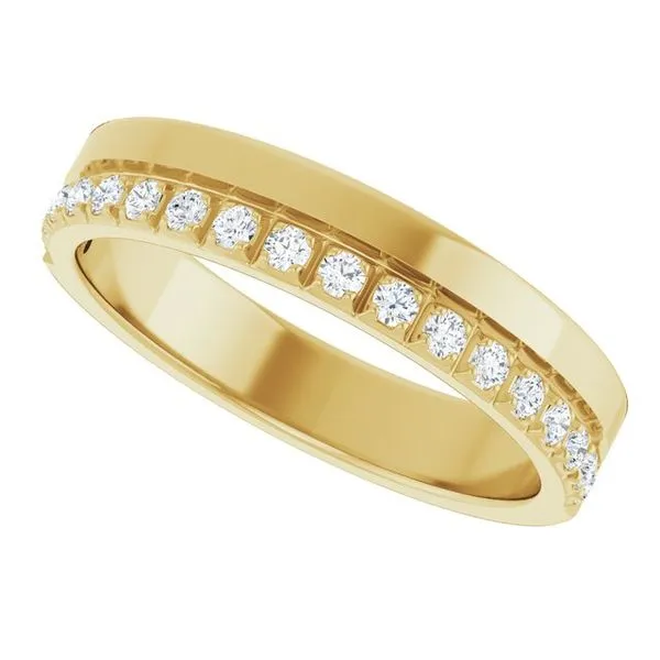 Single Sided Stepped-Edge Anniversary Band Image 5 Allain's Jewelry New Iberia, LA