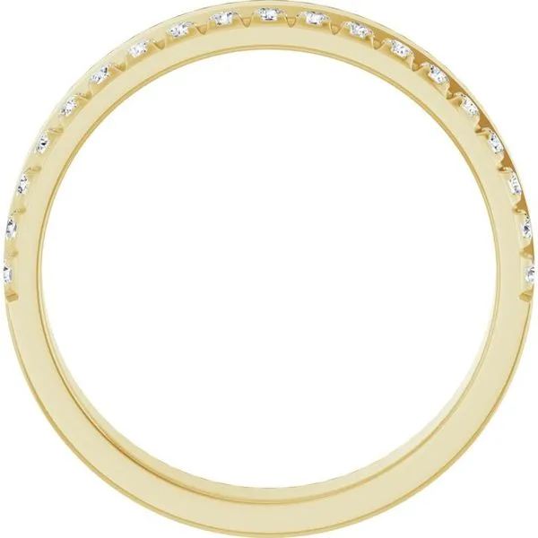 Single Sided Stepped-Edge Anniversary Band Image 2 Allain's Jewelry New Iberia, LA