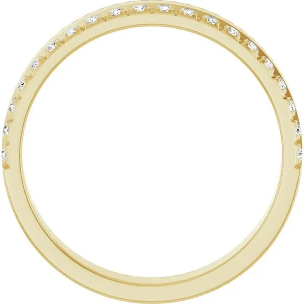 Single Sided Stepped-Edge Anniversary Band Image 2 Allain's Jewelry New Iberia, LA