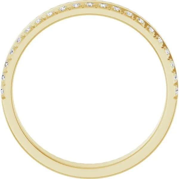 Single Sided Stepped-Edge Anniversary Band Image 2 Quantum Qarat  Phoenix, AZ