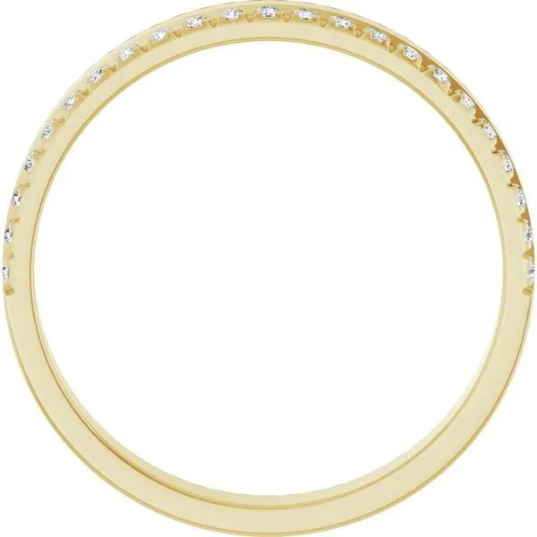 Single Sided Stepped-Edge Anniversary Band Image 2 Quantum Qarat  Phoenix, AZ