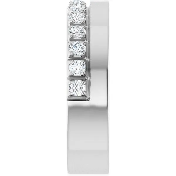 Single Sided Stepped-Edge Anniversary Band Image 4 L & L jewelers Scarborough, ME
