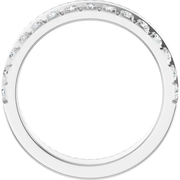 Single Sided Stepped-Edge Anniversary Band Image 2 Quantum Qarat  Phoenix, AZ