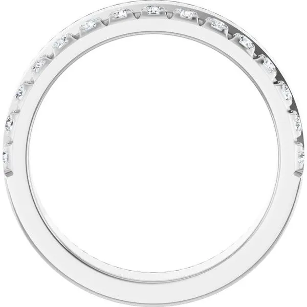 Single Sided Stepped-Edge Anniversary Band Image 2 Allain's Jewelry New Iberia, LA