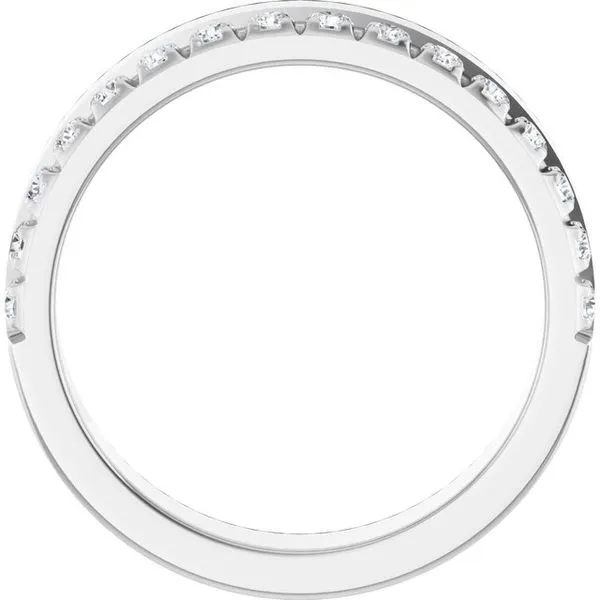 Single Sided Stepped-Edge Anniversary Band Image 2 Quantum Qarat  Phoenix, AZ