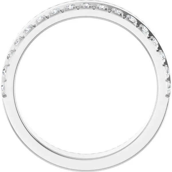 Single Sided Stepped-Edge Anniversary Band Image 2 Quantum Qarat  Phoenix, AZ