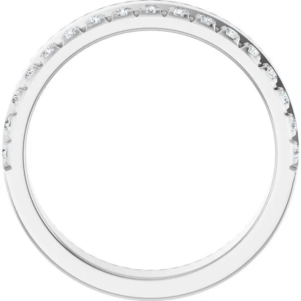 Single Sided Stepped-Edge Anniversary Band Image 2 Allain's Jewelry New Iberia, LA