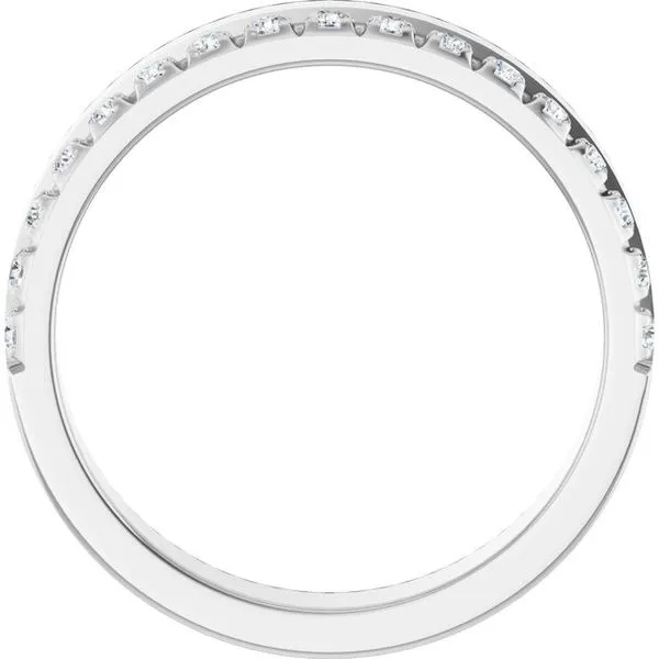 Single Sided Stepped-Edge Anniversary Band Image 2 Allain's Jewelry New Iberia, LA