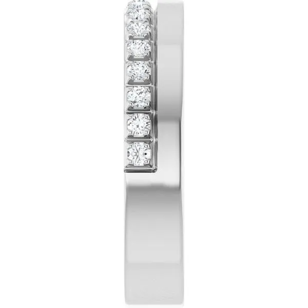 Single Sided Stepped-Edge Anniversary Band Image 4 Allain's Jewelry New Iberia, LA